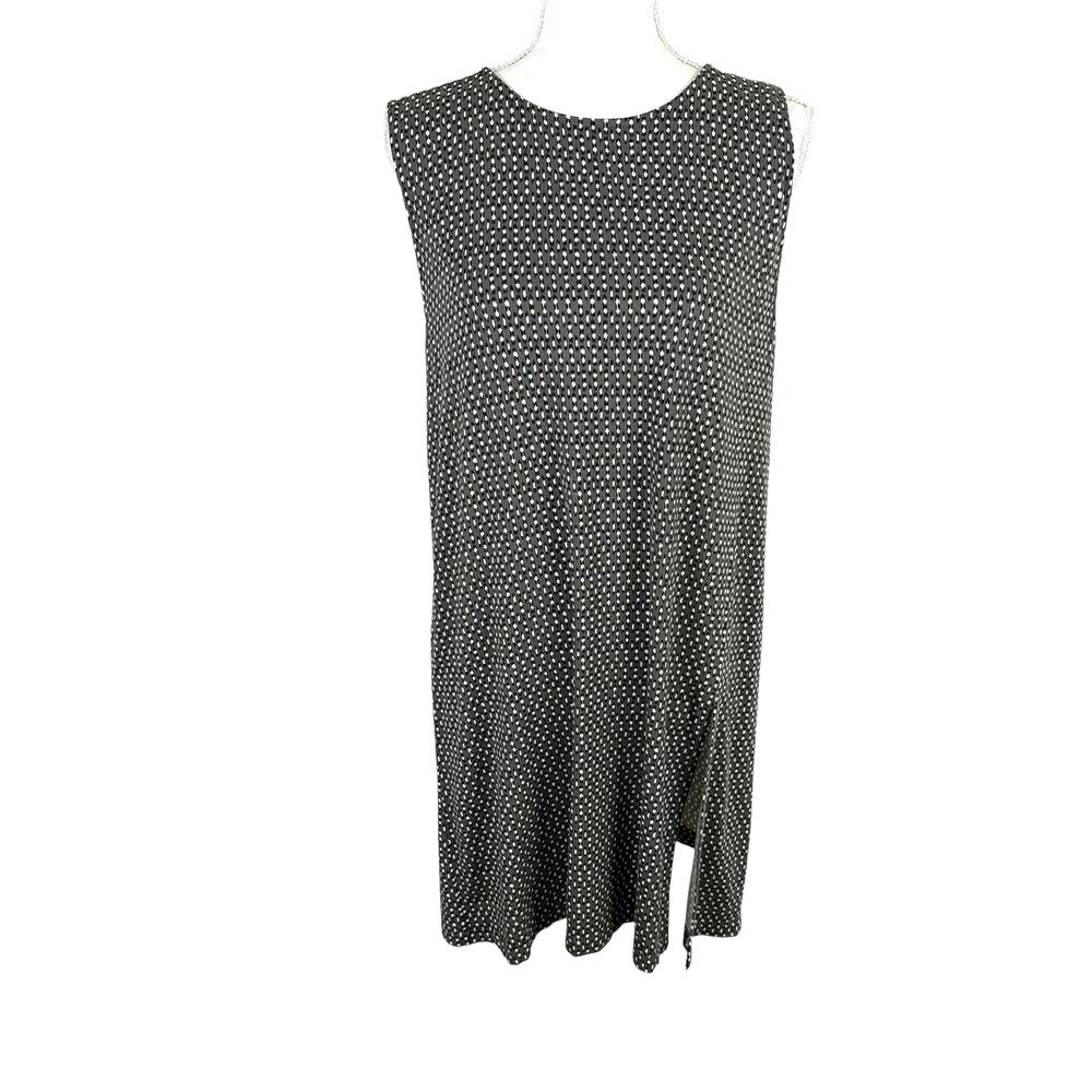 J. Jill Women Tunic Top Size Large Slit Sleeveless Travel Vacation Resort Wear